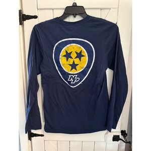 Nashville Predators Long Sleeve T Shirt NWT Mens Small Navy Blue Hockey